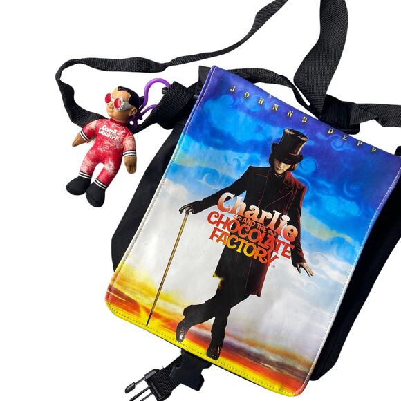 Vintage Handbags - Vintage Y2K Charlie and the Chocolate Factory Promo Messenger Bag Oopah Loompa
